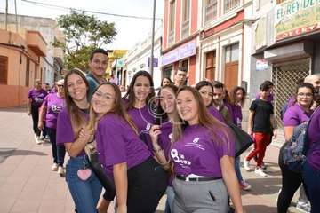 Marcha de escolares por la igualdad en Telde (Foto TA)